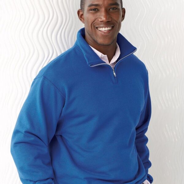 Nublend® Quarter-Zip Cadet Collar Sweatshirt Thumbnail